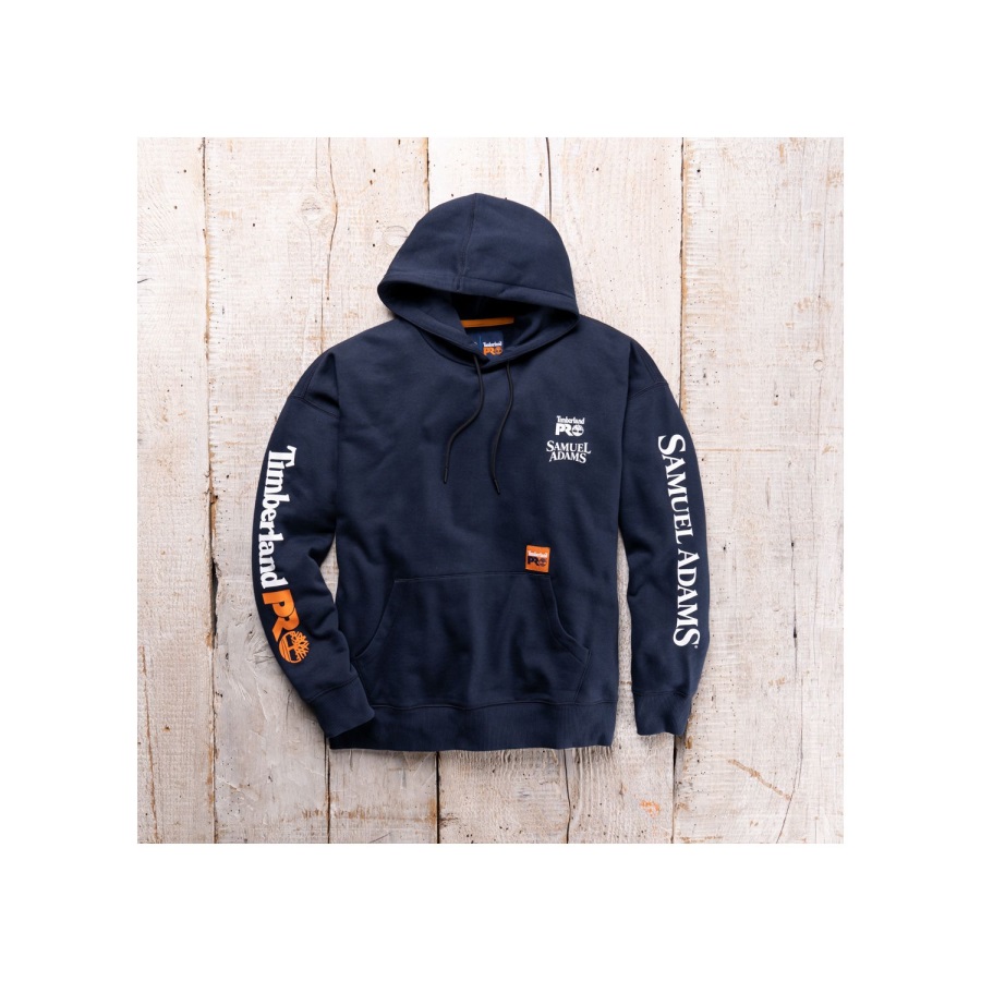 Men's Sam Adams X Pro Beerproof Hoodie Navy Timberland Ireland