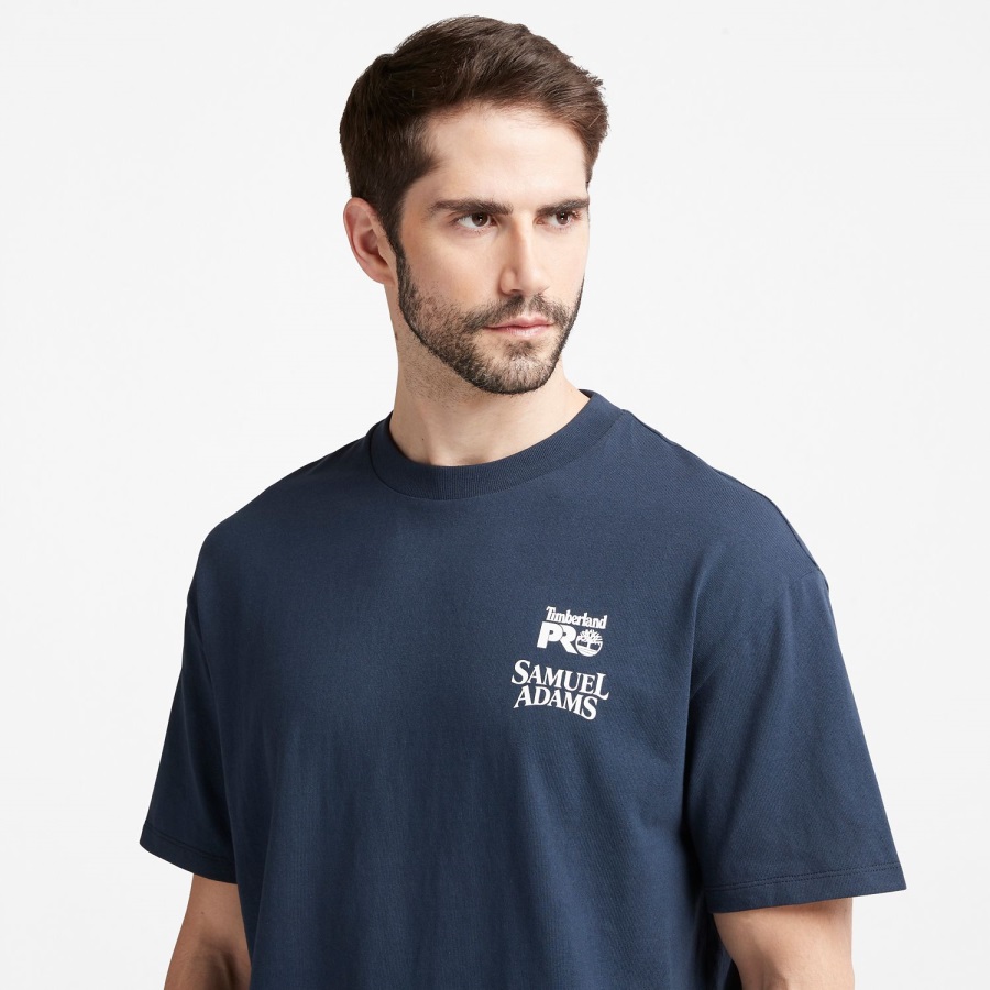 Men's Sam Adams X Pro Beerproof T-Shirt Timberland Ireland Navy
