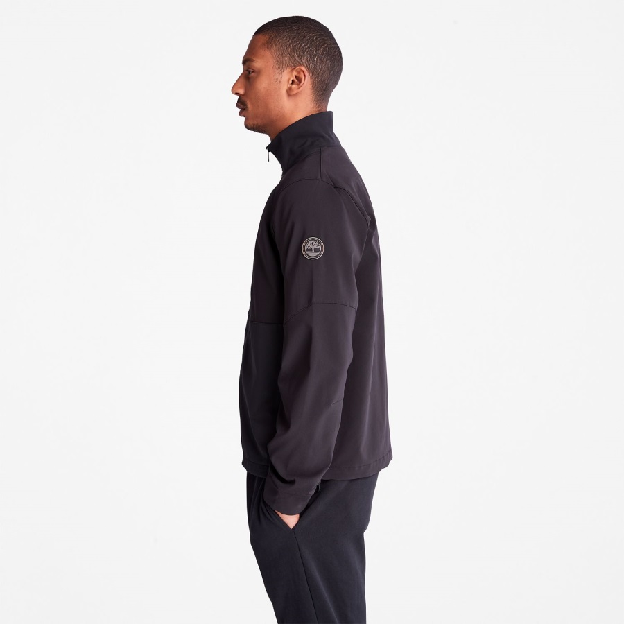 Men's Timberloop Water-Resistant Softshell Hybrid Jacket Black Timberland Ireland