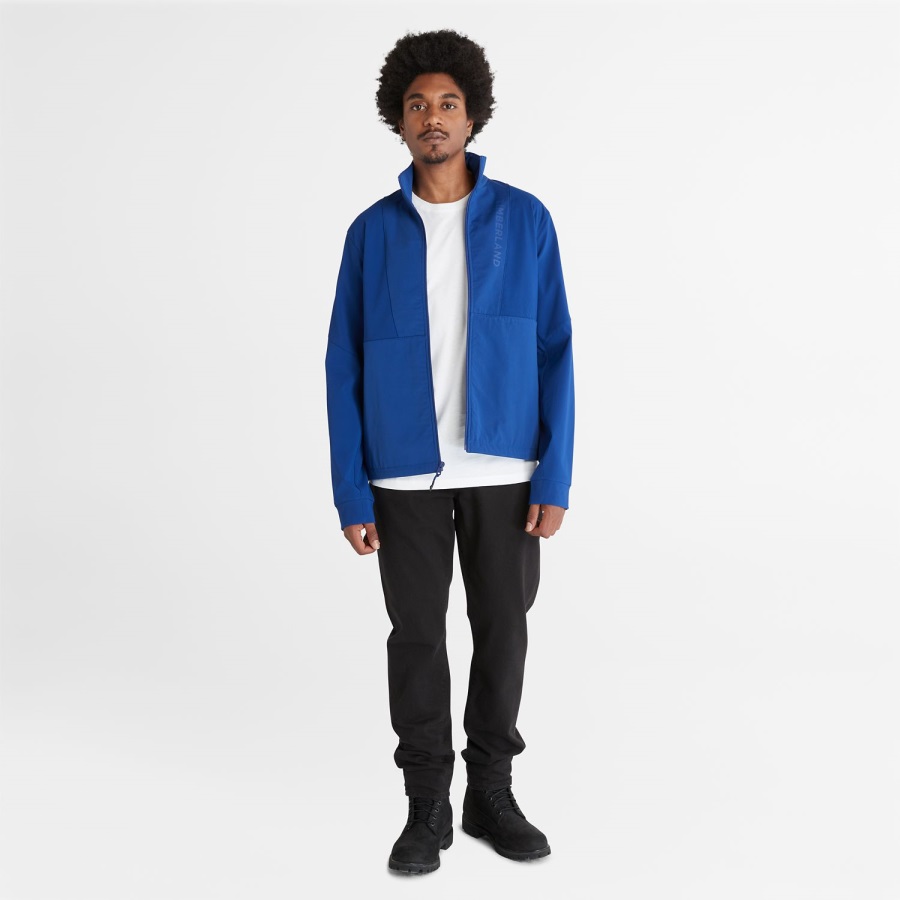 Men's Timberloop Water-Resistant Softshell Hybrid Jacket Timberland Ireland Bellwether Blue