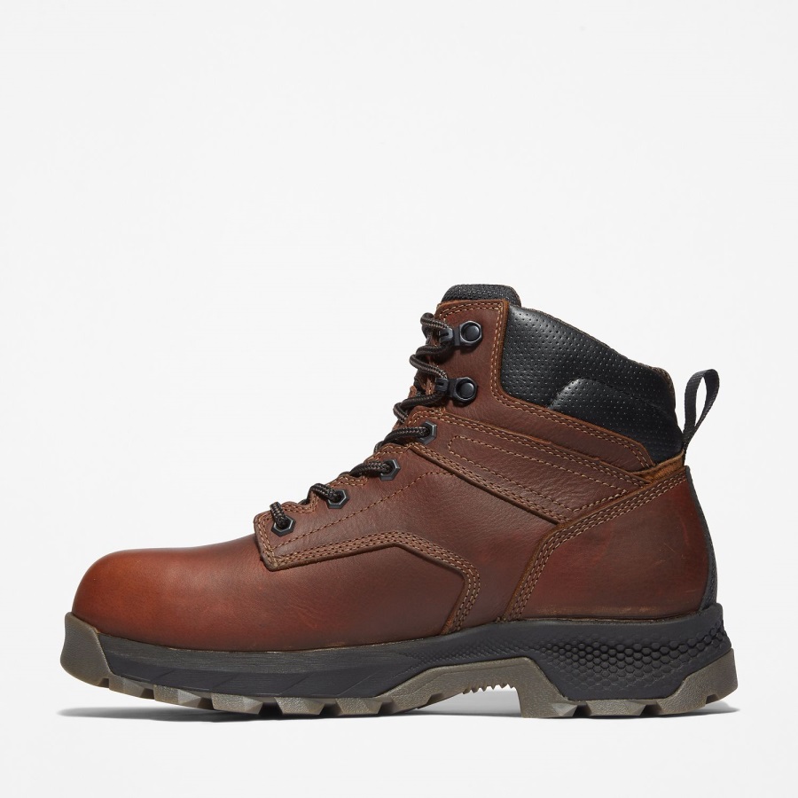Men's Titan Ev 6 Composite Toe Waterproof Work Boot Teak Trailblazer Full Grain Leather Timberland Ireland