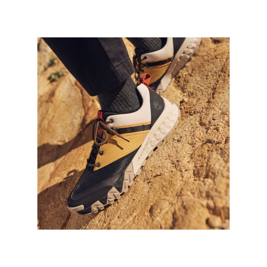 Men's Trailquest Hiking Shoes Timberland Ireland Black Mesh/Wheat