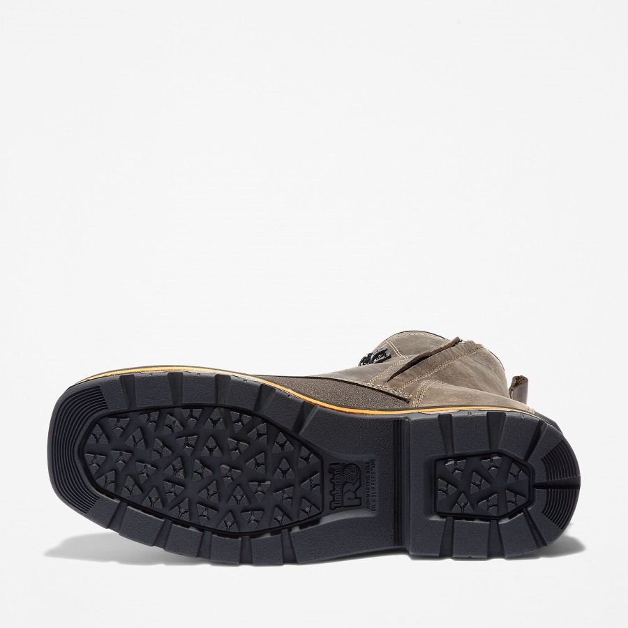 Men's True Grit 8 Composite Toe Waterproof Work Boot Timberland Ireland Brown Turkish Coffee Full-Grain Leather