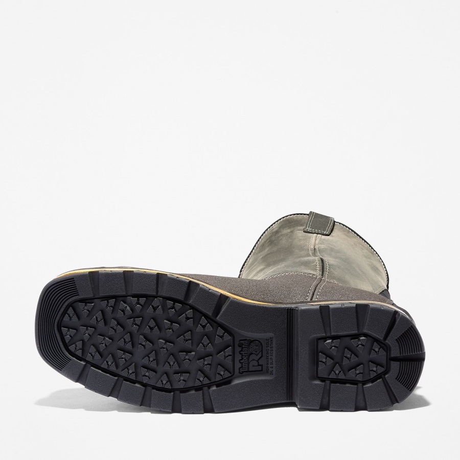 Men's True Grit Pull On Composite Toe Waterproof Work Boot Brown Distressed Full-Grain Leather Timberland Ireland