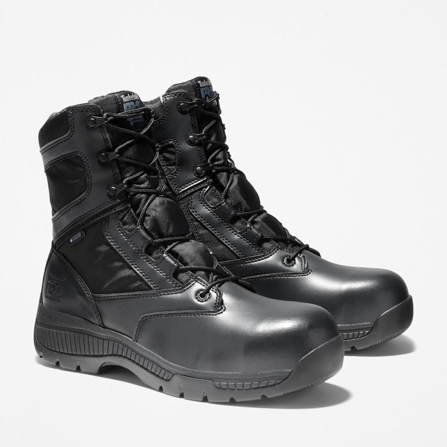 Men's Valor 8 Composite Toe Waterproof Work Boot Black Timberland Ireland