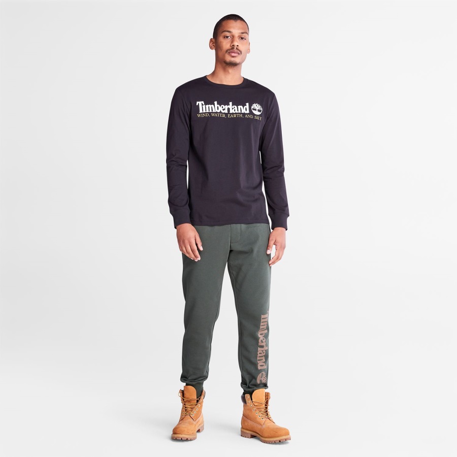 Men's Wind Water Earth And Sky Long-Sleeve T-Shirt Timberland Ireland Black