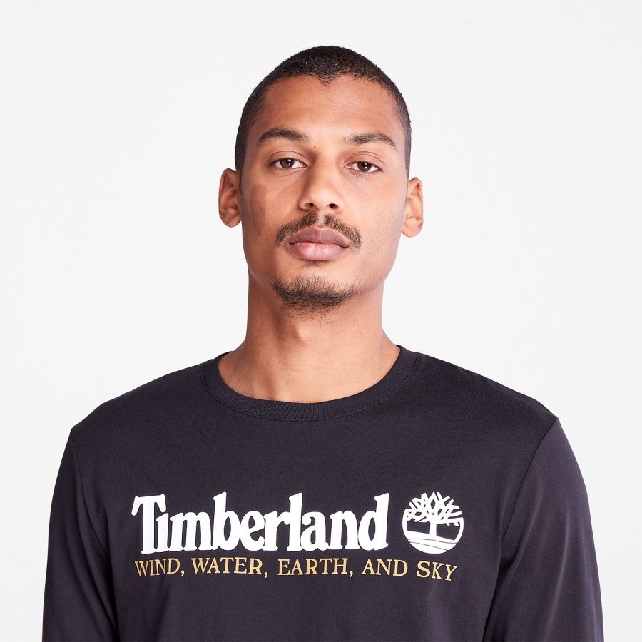 Men's Wind Water Earth And Sky Long-Sleeve T-Shirt Timberland Ireland Black