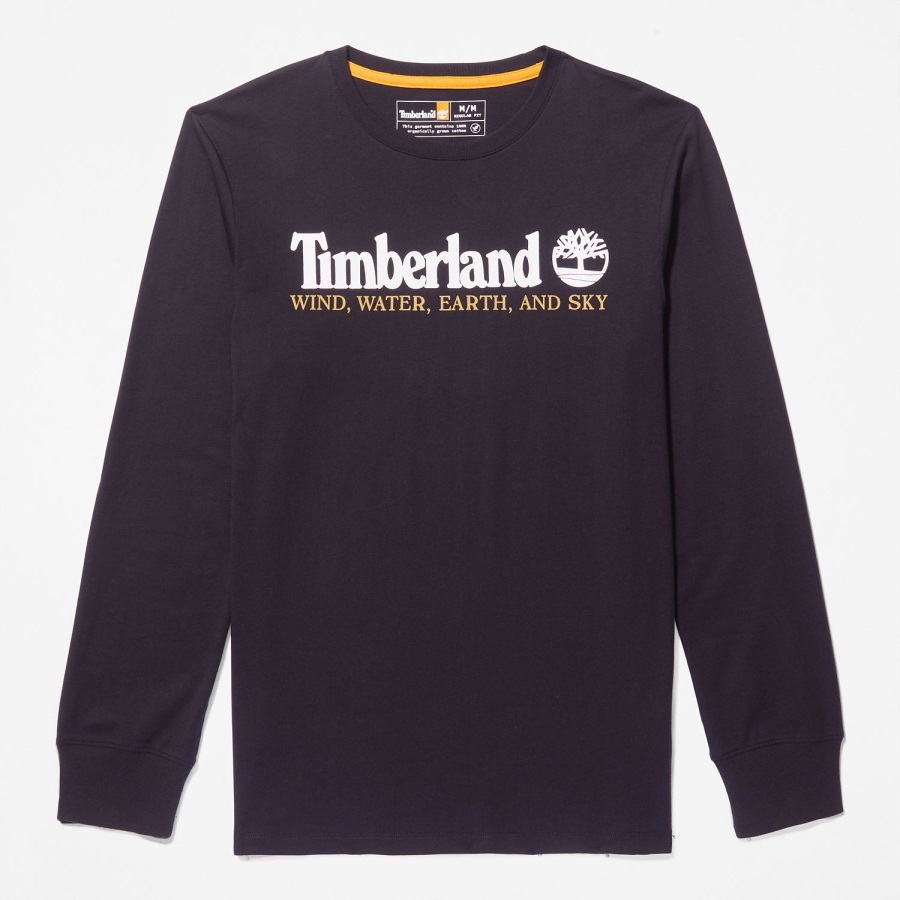 Men's Wind Water Earth And Sky Long-Sleeve T-Shirt Timberland Ireland Black