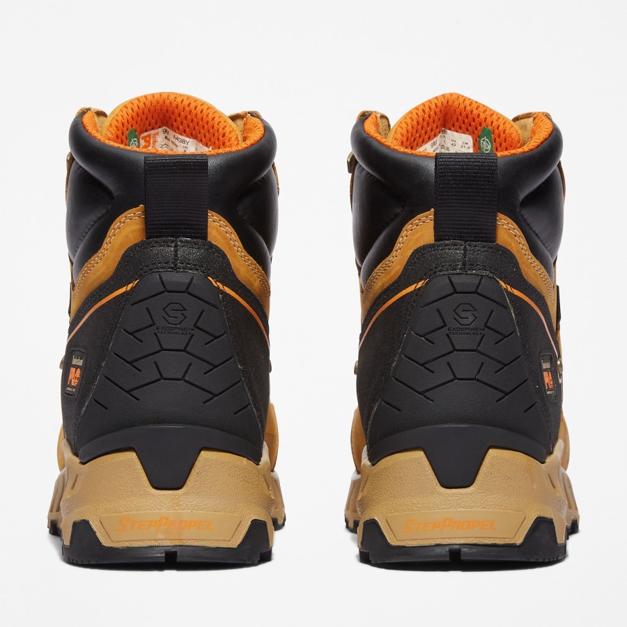 Men's Work Summit 6 Composite Toe Waterproof Work Boot Timberland Ireland Brown Tan