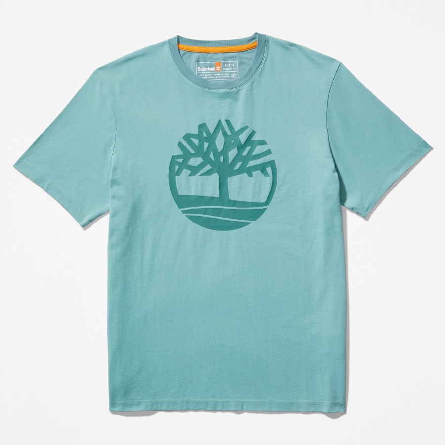 Mineral Blue Men's Kennebec River Tree-Logo Tee Timberland Ireland