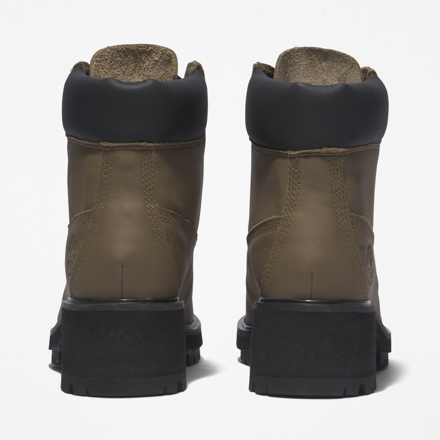 Olive Full-Grain Timberland Ireland Women's Kinsley 6-Inch Waterproof Boots