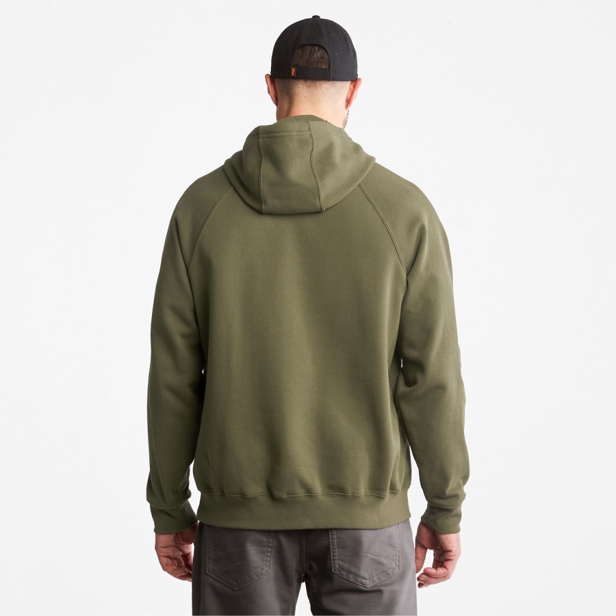 Olive Timberland Ireland Men's Pro Hood Honcho Sport Pullover