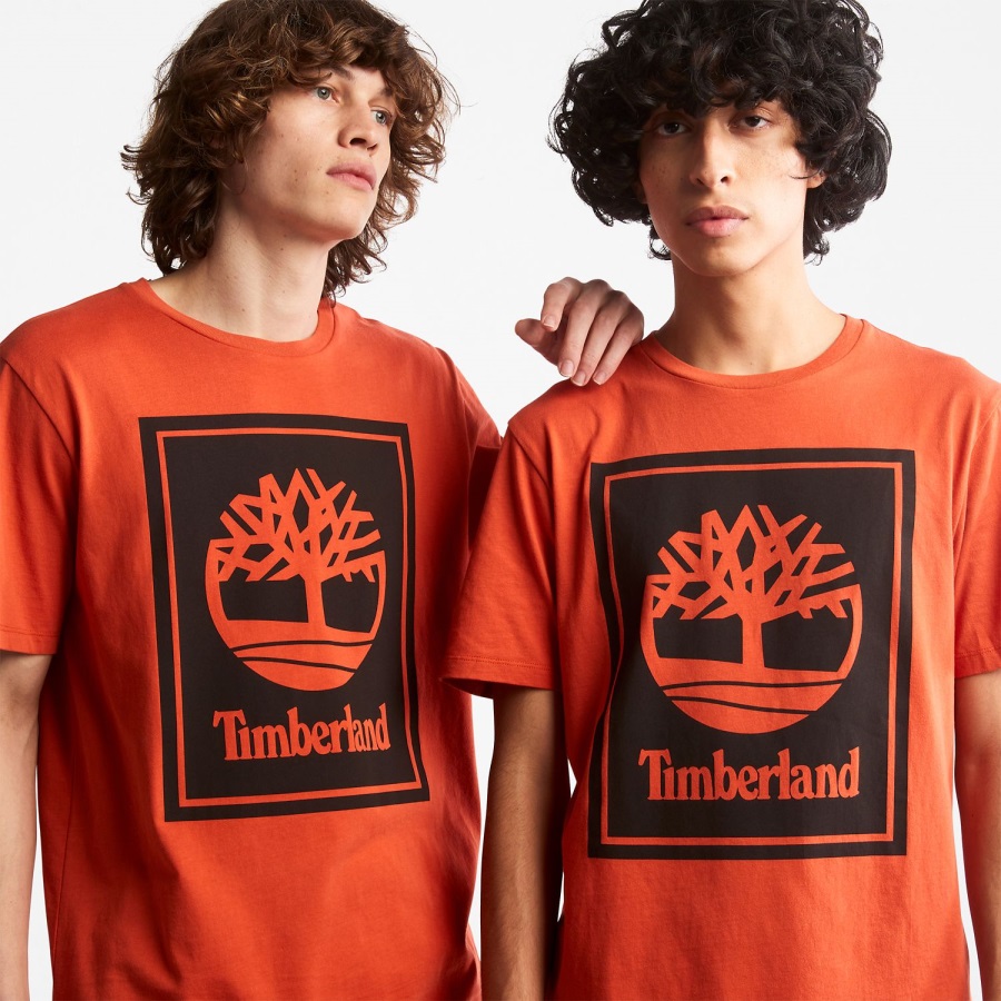 Orange/Black Logo T-Shirt Timberland Ireland
