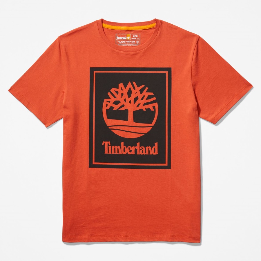 Orange/Black Logo T-Shirt Timberland Ireland