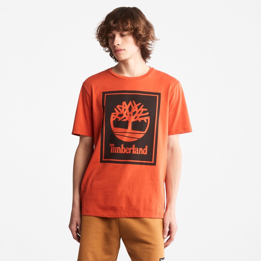 Orange/Black Timberland Ireland Logo T-Shirt