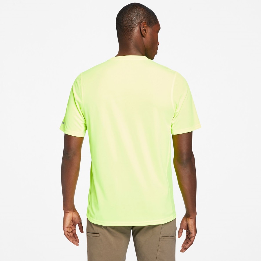 PRO Yellow Men's Pro Wicking Good Short-Sleeve T-Shirt Timberland Ireland