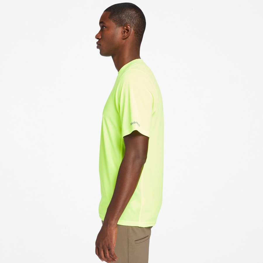 PRO Yellow Men's Pro Wicking Good Short-Sleeve T-Shirt Timberland Ireland