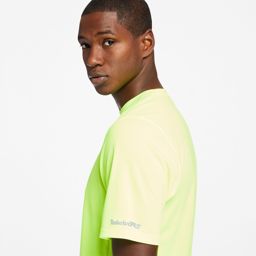 PRO Yellow Men's Pro Wicking Good Short-Sleeve T-Shirt Timberland Ireland