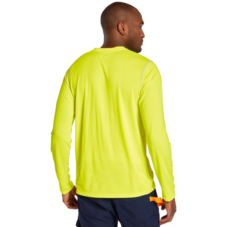 PRO Yellow Timberland Ireland Men's Pro Wicking Good Sport Long-Sleeve T-Shirt