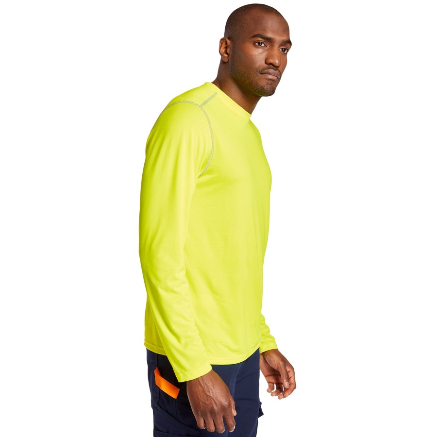 PRO Yellow Timberland Ireland Men's Pro Wicking Good Sport Long-Sleeve T-Shirt