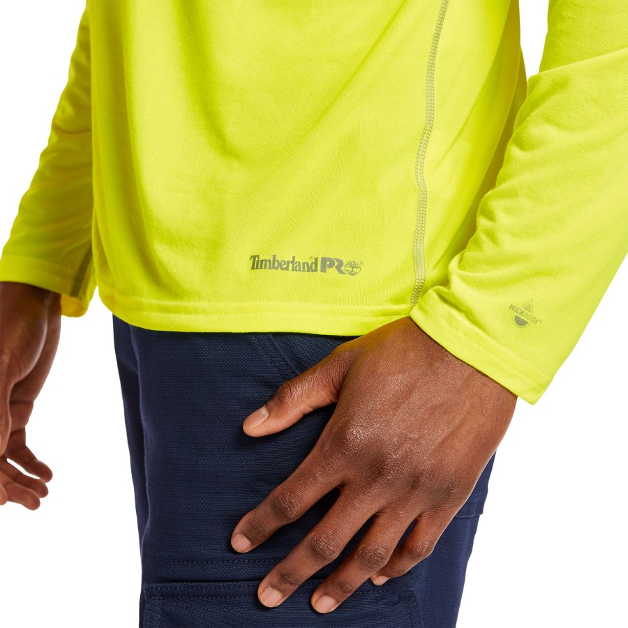 PRO Yellow Timberland Ireland Men's Pro Wicking Good Sport Long-Sleeve T-Shirt