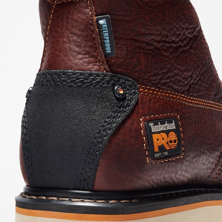 Red Brown Full-Grain Men's Gridworks 6 Waterproof Work Boot Timberland Ireland