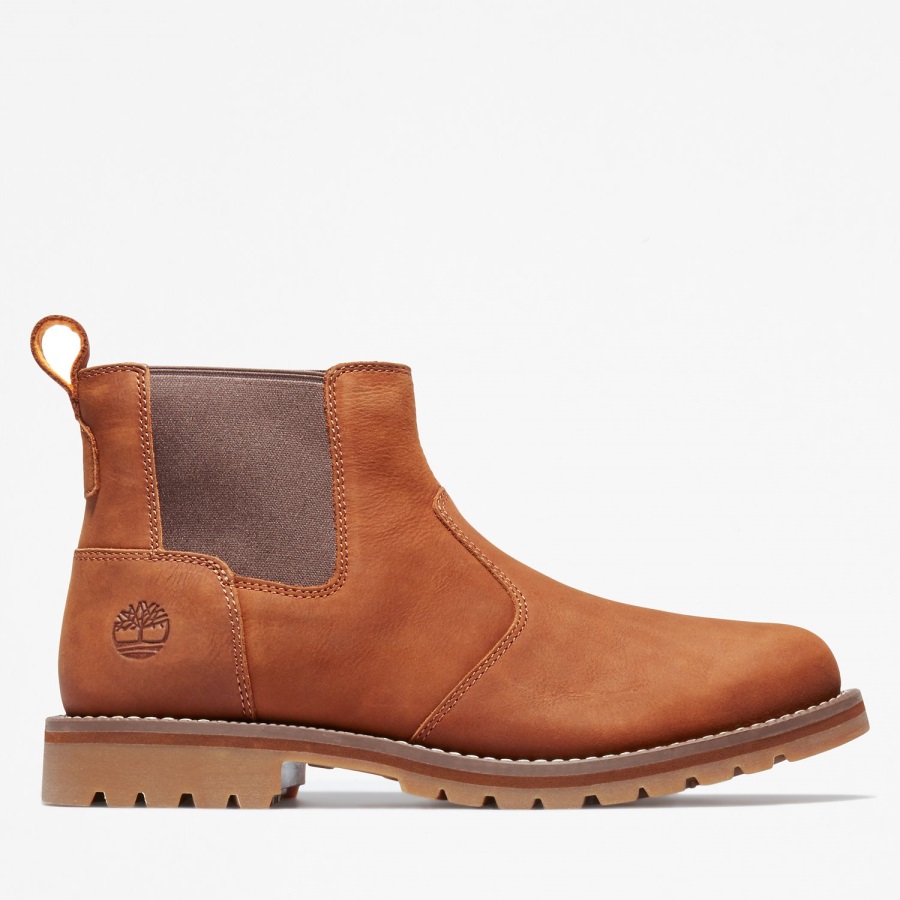 Rust Full-Grain Timberland Ireland Men's Redwood Falls Chelsea Boots