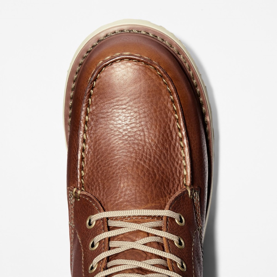 Rust Full-Grain Timberland Ireland Men's Wedge 6 Work Boot