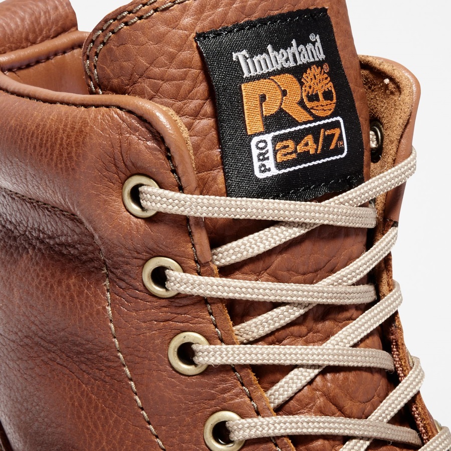 Rust Full-Grain Timberland Ireland Men's Wedge 6 Work Boot