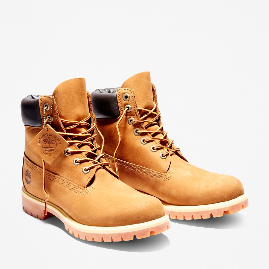 Rust Nubuck/Orange Men's Premium 6-Inch Waterproof Boots Timberland Ireland