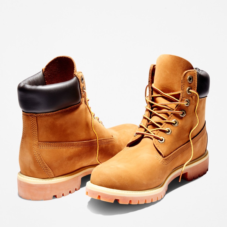Rust Nubuck/Orange Men's Premium 6-Inch Waterproof Boots Timberland Ireland