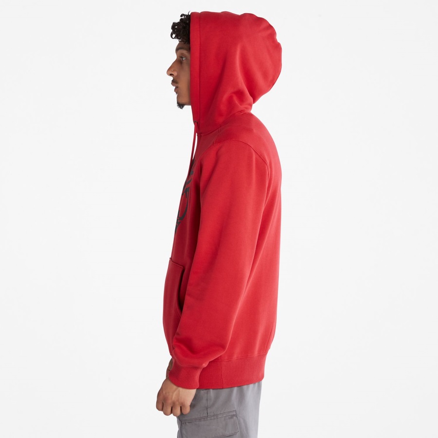 Scarlet/Black Tree-Logo Hoodie Timberland Ireland