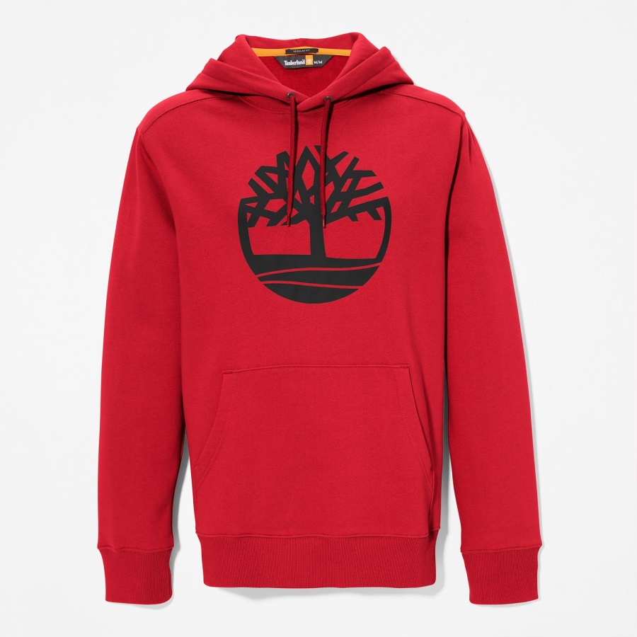 Scarlet/Black Tree-Logo Hoodie Timberland Ireland