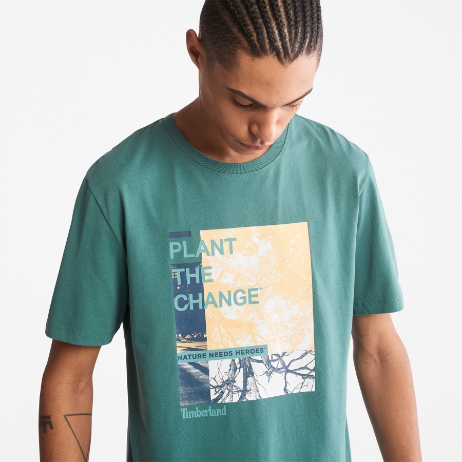 Sea Pine Timberland Ireland Men's Nature Needs Heroes Front-Graphic T-Shirt