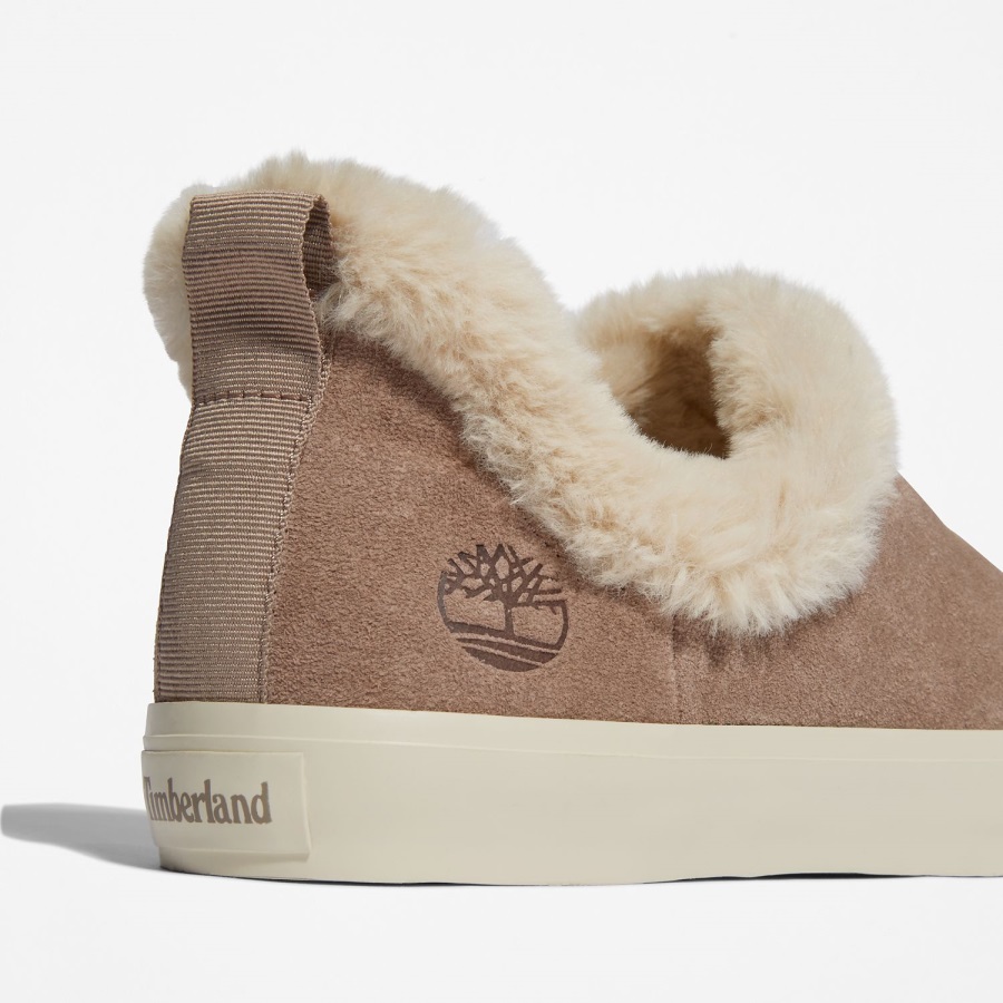 Taupe Suede Women's Skyla Bay Warm Lined Slip-Ons Timberland Ireland