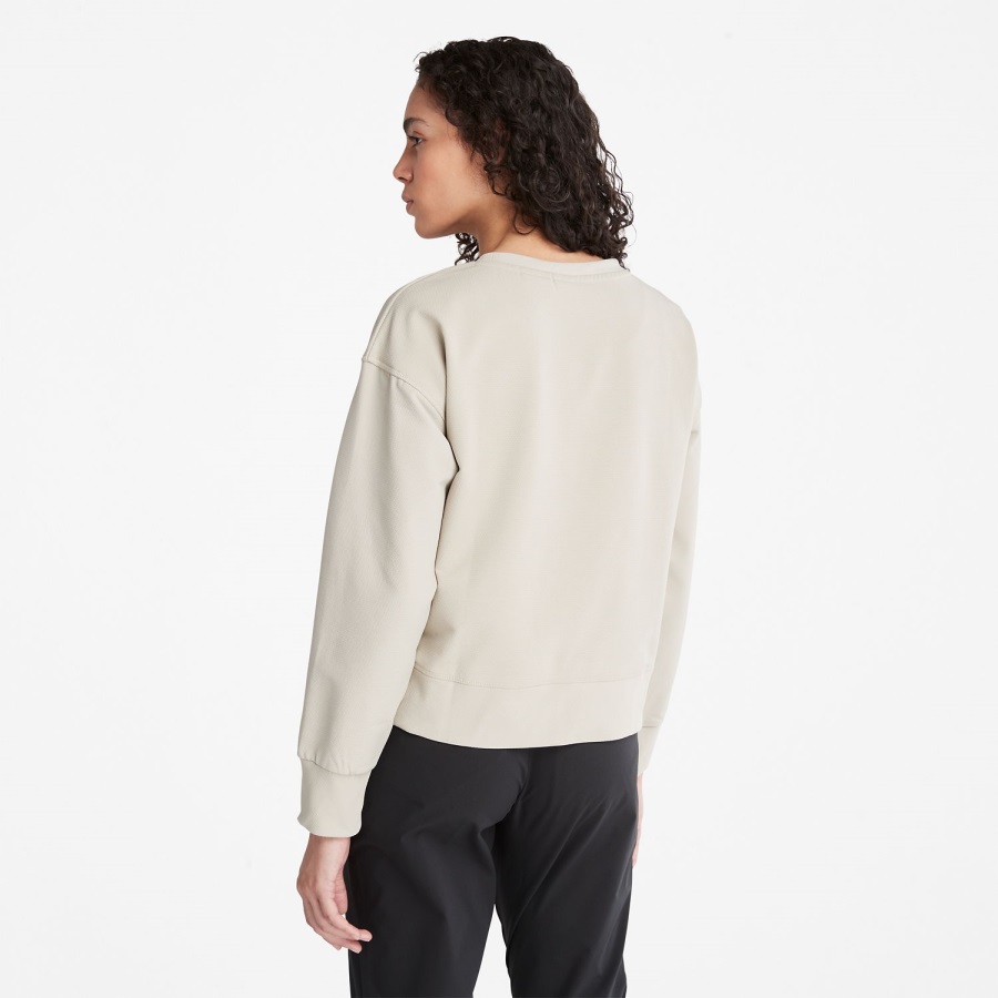 Taupe Timberland Ireland Women's Timberloop Hybrid Sweatshirt