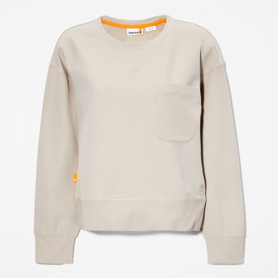 Taupe Timberland Ireland Women's Timberloop Hybrid Sweatshirt