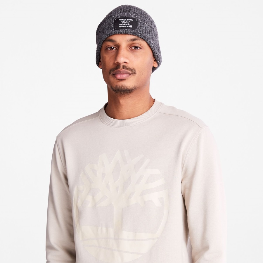 Taupe Tree Logo Crewneck Sweatshirt Timberland Ireland