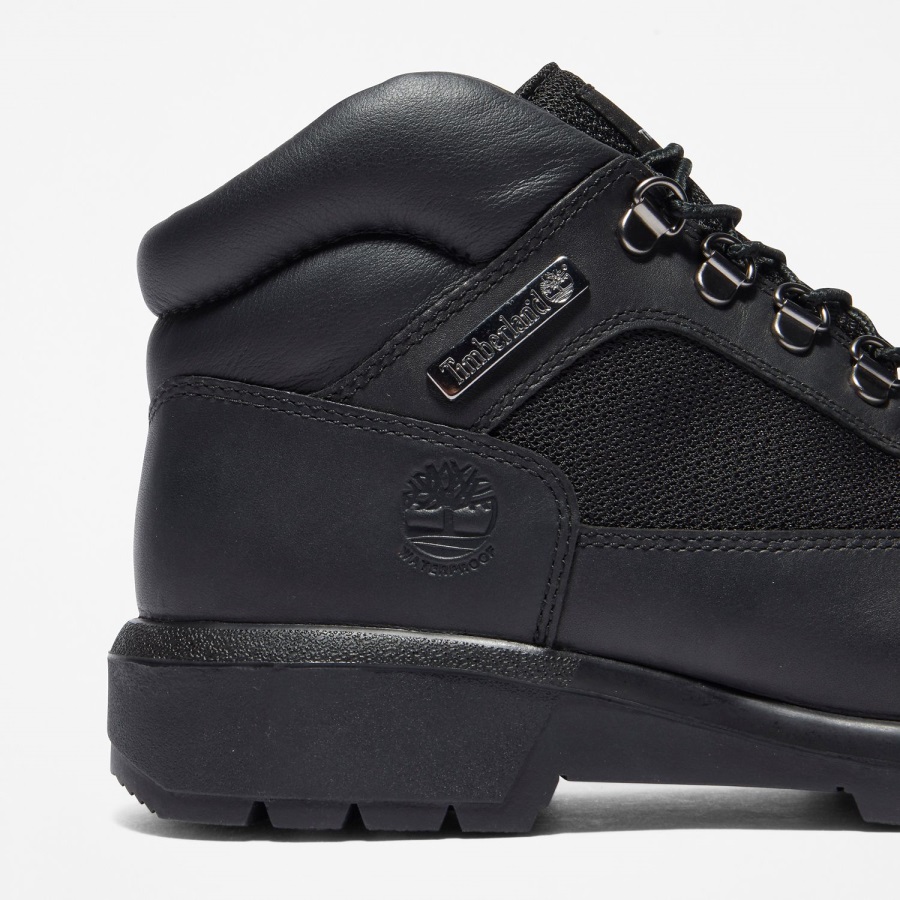 Timberland Ireland Black Full-Grain Men's Waterproof Field Boots