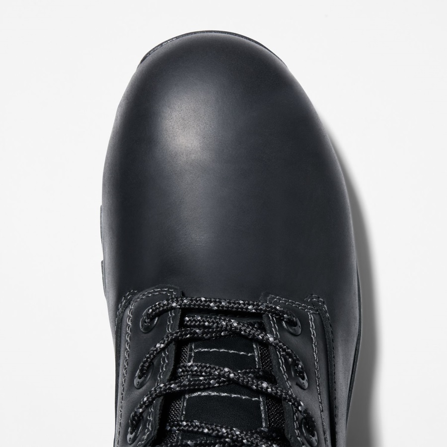 Timberland Ireland Black Full-Grain Men's Workstead 6 Composite Toe Work Boot