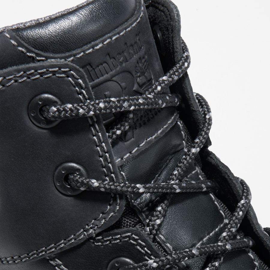 Timberland Ireland Black Full-Grain Men's Workstead 6 Composite Toe Work Boot