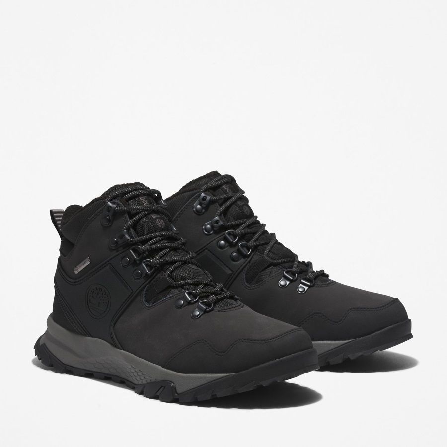 Timberland Ireland Black Leather Men's Lincoln Peak Waterproof Hiking Boots