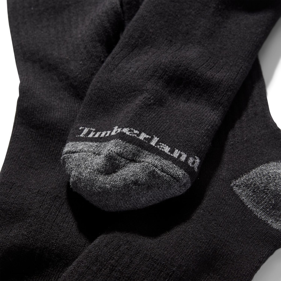 Timberland Ireland Black Men's Essential Crew Socks (3-Pack)
