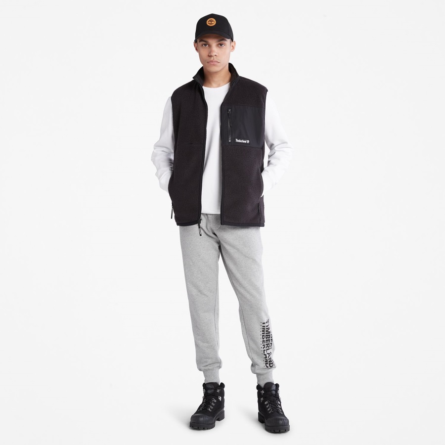 Timberland Ireland Black Men's Outdoor Archive High-Pile Fleece Vest