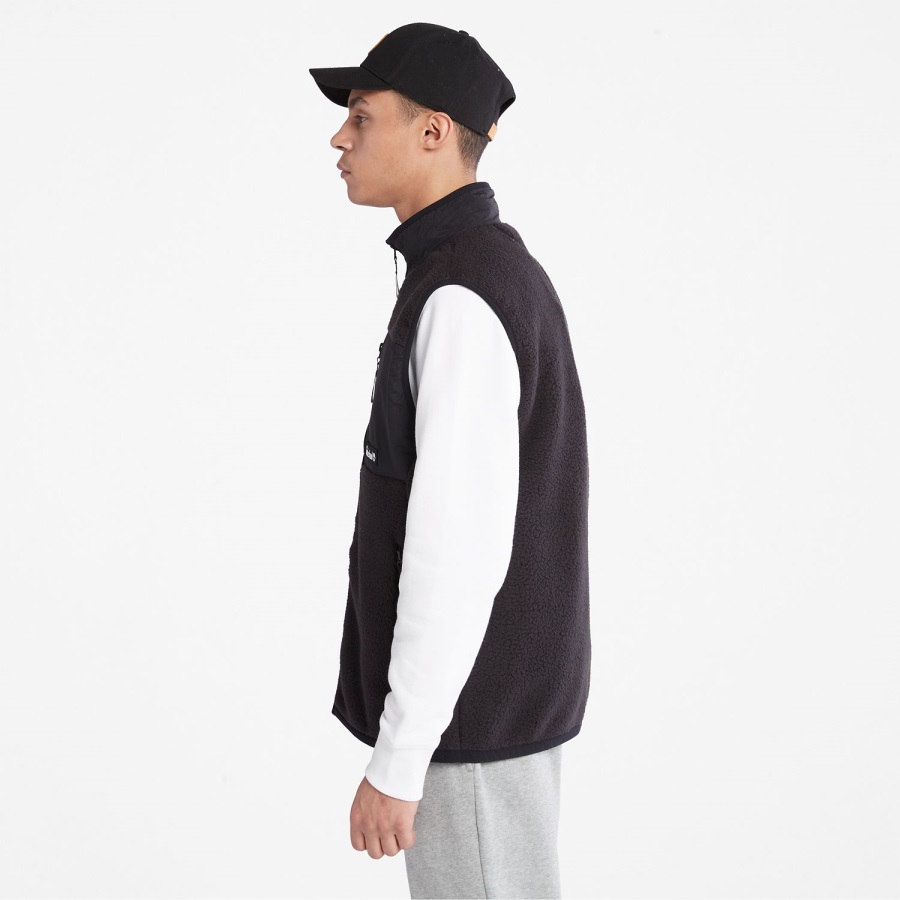 Timberland Ireland Black Men's Outdoor Archive High-Pile Fleece Vest