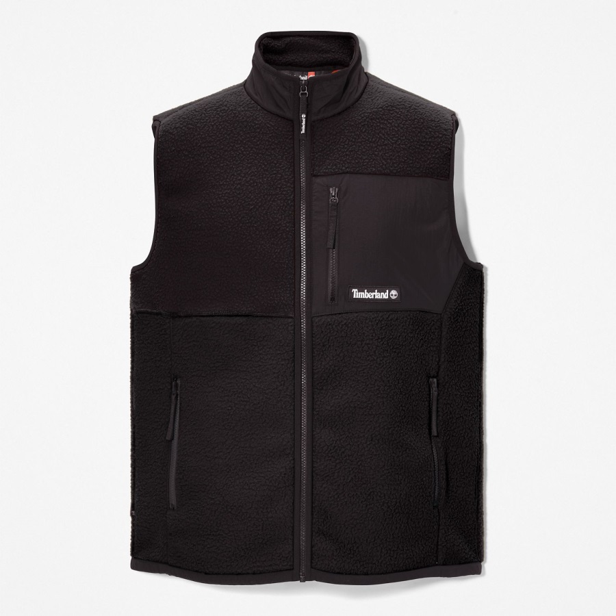 Timberland Ireland Black Men's Outdoor Archive High-Pile Fleece Vest