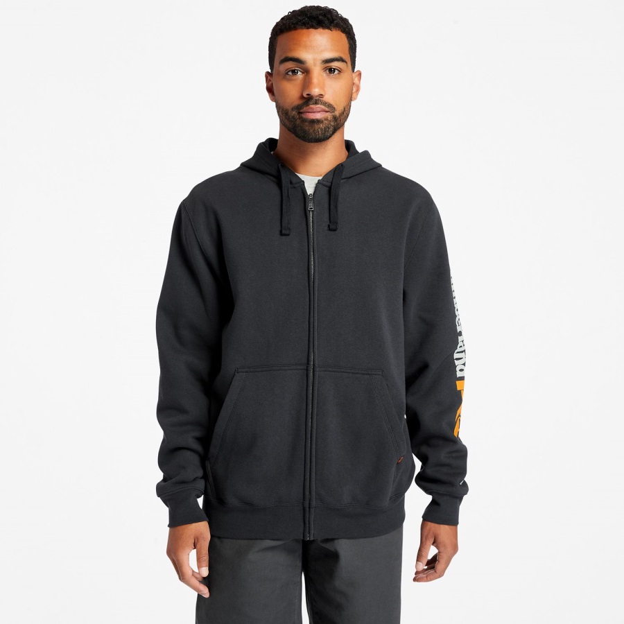Timberland Ireland Black Men's Pro Hood Honcho Sport Zip-Front Hoodie