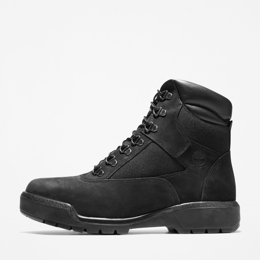 Timberland Ireland Black Nubuck Men's 6-Inch Waterproof Field Boots