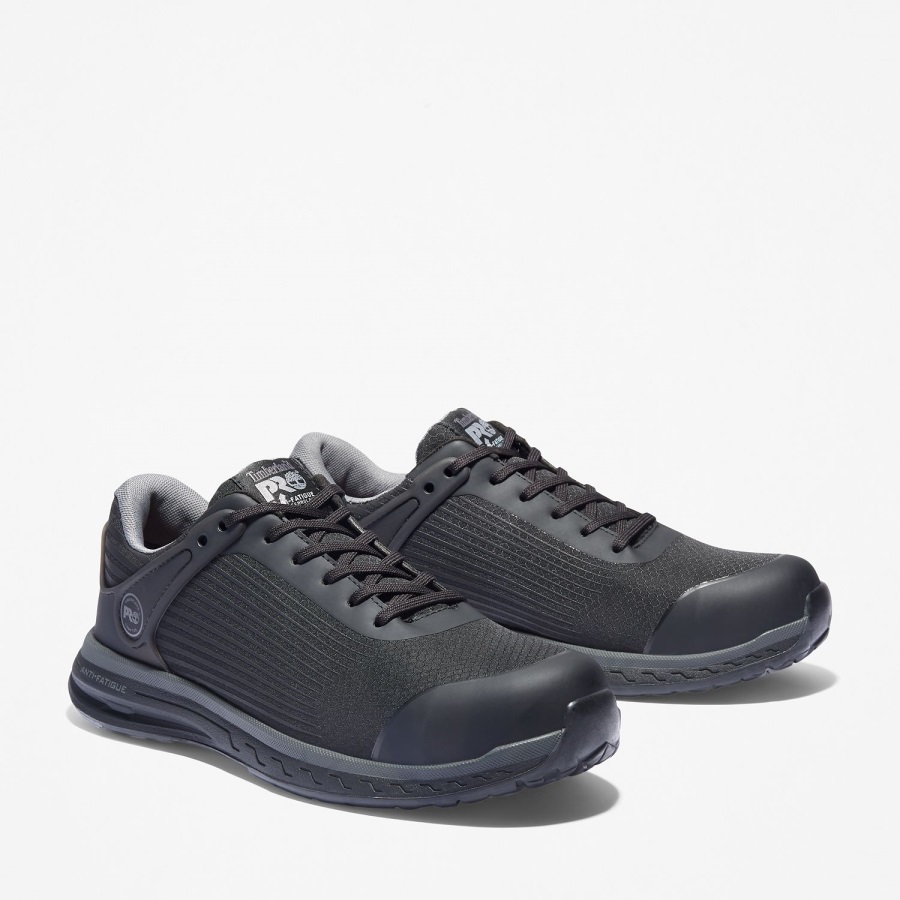 Timberland Ireland Black Ripstop Nylon/Grey Men's Drivetrain Composite Toe Work Sneaker