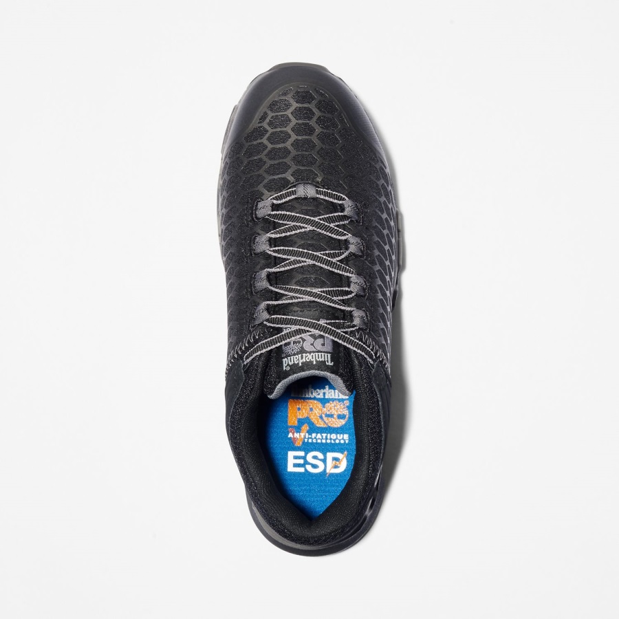 Timberland Ireland Black Ripstop Nylon Women's Pro Powertrain Sport Alloy Toe Work Sneaker